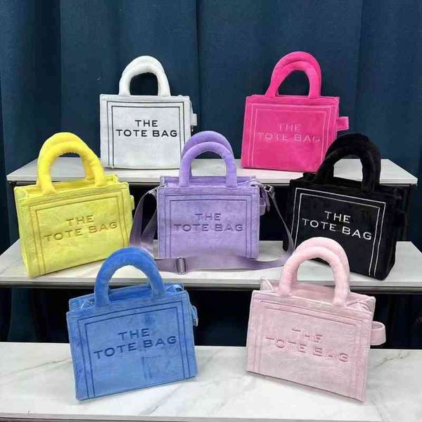 

2022 new fashion plush tote bag handheld msenger designer shoulder handbags crossbody bags lady womens