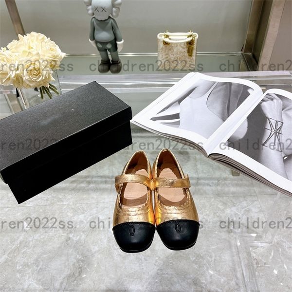 

little lady princess shoes 2022ss newly ballet shoes high-end girls flat-shoes luxury dancing shoe size 26-35 summer casual dr-shoes for gir, Black;grey