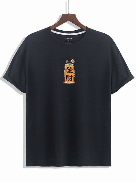 

men letter graphic tee 47bp#, White;black