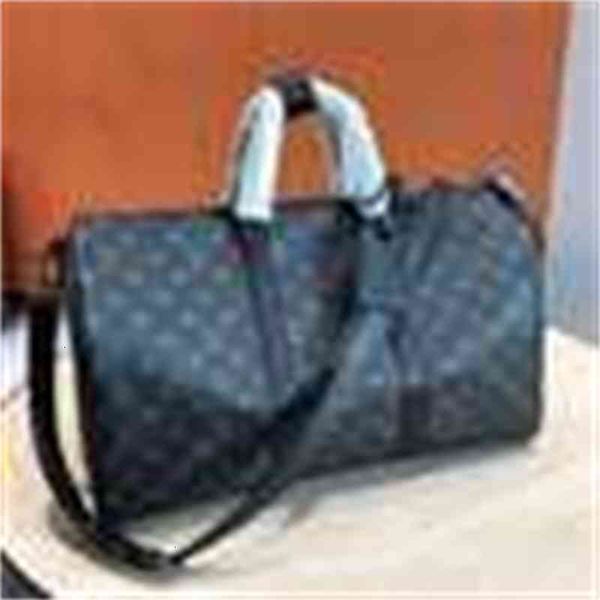 

m40569 black grey keepall 45 travel bag men briefcases real leather totes shoulder bags backpacks pouches wallets purse