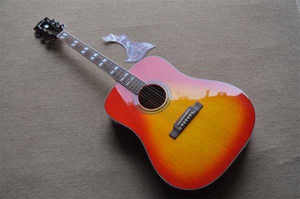 

hummingbird deluxe high configuration guitar rosewood fingerboard shell inlay folk wood guitar customized