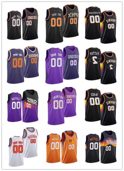 

75th custom men women youth phoenix''suns''00 javale mcgee 2 elfrid payton steve 13 nash 34 charles barkley basketball j, Black;red