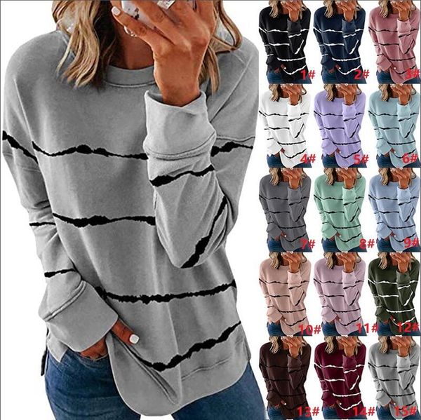 Hoodies Designer Gestreifte Frauen Sweatshirts Mädchen Casual Langarm Kapuzenmantel Mode Mantel Tops Jacken Pullover Pullover