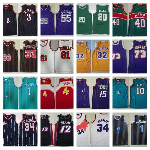 

mitchell and ness basketball allen iverson jersey jason williams chris webber mike bibby shawn kemp dennis rodman pippen johnson stockton ba