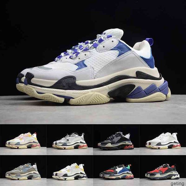 

shoes paris triple s 17fw sneakers triples black pink red dad platform retro ladies designer
