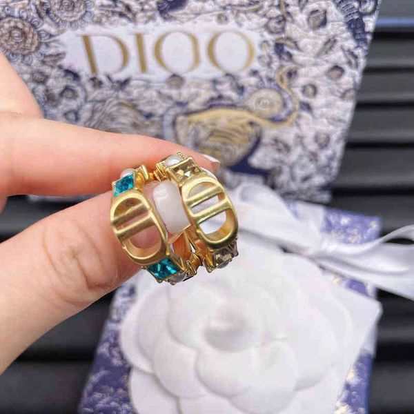 

outlet new letter ring female brass classic ring t5fy, Silver