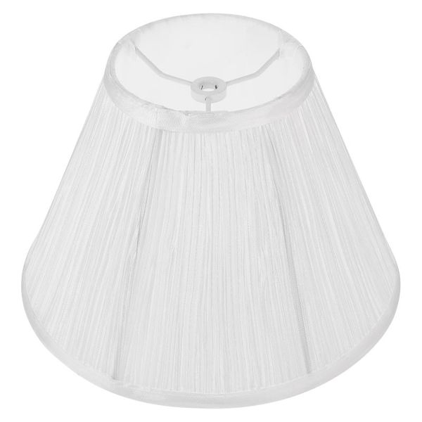Masa lambaları pileli kumaş lamba gölgesi şık ışık kapağı yaratıcı kaplamalı