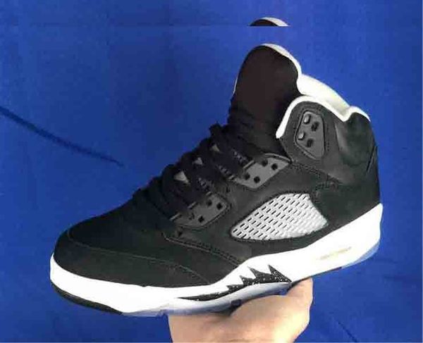 

shoes 5 oreo men basketball 5s black white-cool grey men sneakers ct4838-011 13