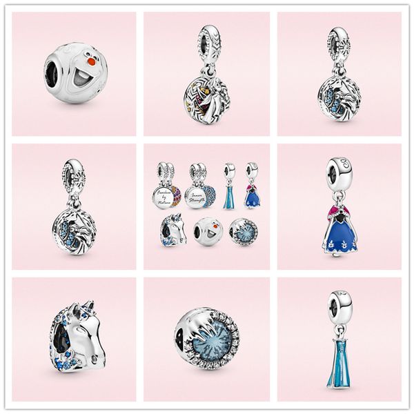 S925 Gümüş Gevşek Boncuklar Lüks Boncuklu Klasik Aşk Kalp Bilezikler Model Orijinal Pandora Charm DIY Moda Fare Kolye Takı Hediyeleri Kadınlar İçin