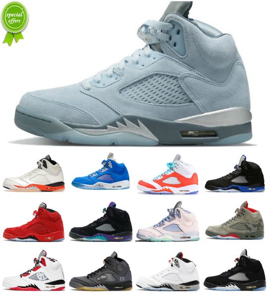 

jumpman 5 5s racer blue mens basketball shoes 2022 stealth hyper royal oreo raging bull sail white cement black metallic green bean bluebird