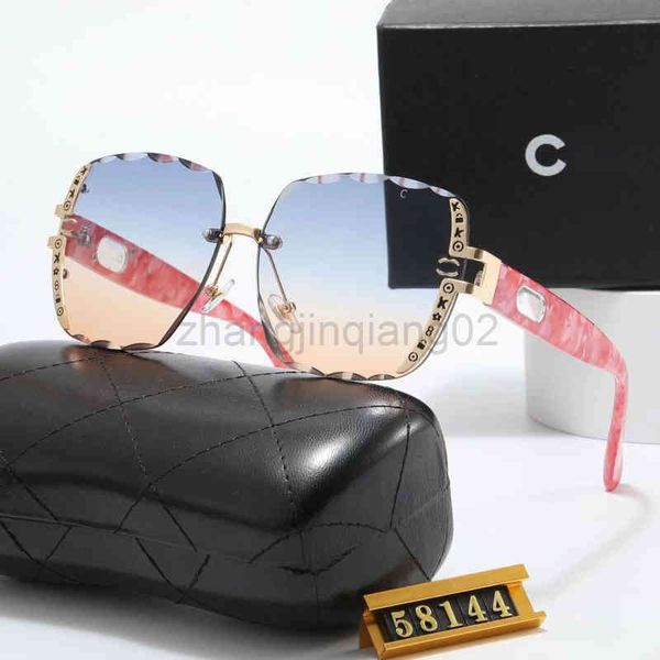 

designer channel sunglasses cycle luxurious fashion woman mens lovers popular brand trend blue light sunshade leisure vintage baseball sport, White;black