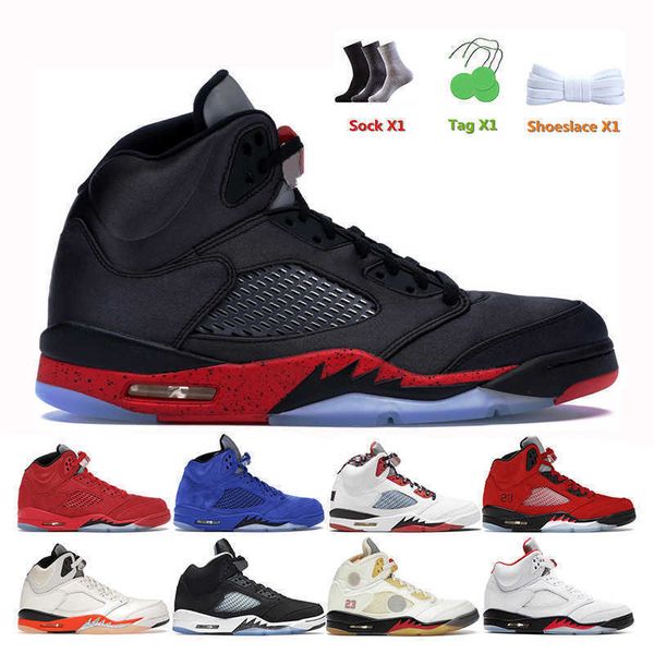 

men basketball shoes 5s race bule bluebird anthracite raging red alternate grape hyper royal mens trainers sports sneakers outdoor, Black