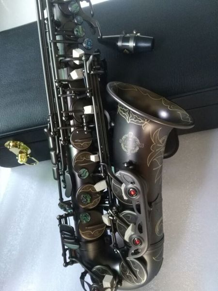 

new quality e flat alto saxophone black musical instruments super played sax professional shipment