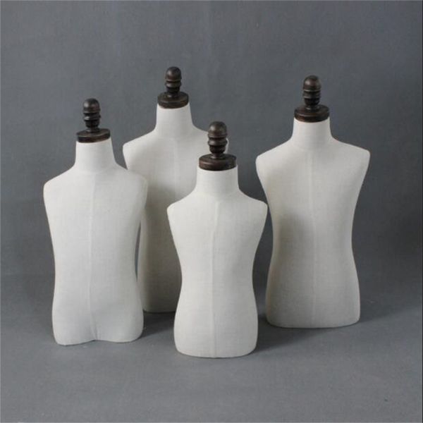

2-4 year child mannequin body no base half-style props clothing wedding white cotton disc chassis xiaitextiles woman pet model b502, Khaki