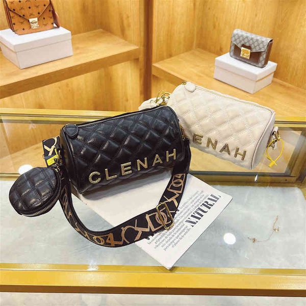 

wide belt embroidered lattice fashion small square luxury ladies shoulder bag