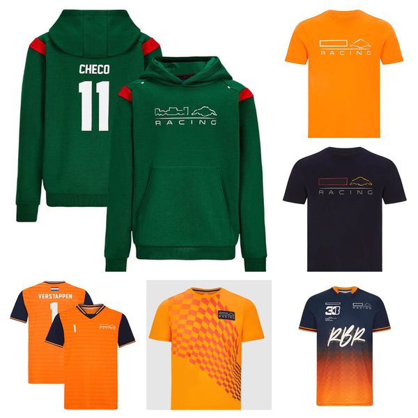 

f1 formula 1 hoodie summer racing t-shirt with the same custom