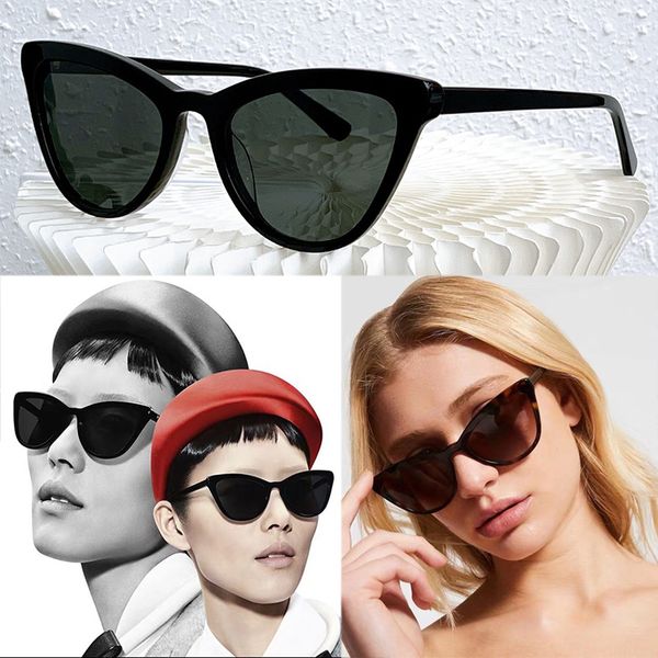 

official website new mens ladies luxury designer sunglasses spr01vs fashion simple cat eye frame casual daily versatile wear with original b, White;black