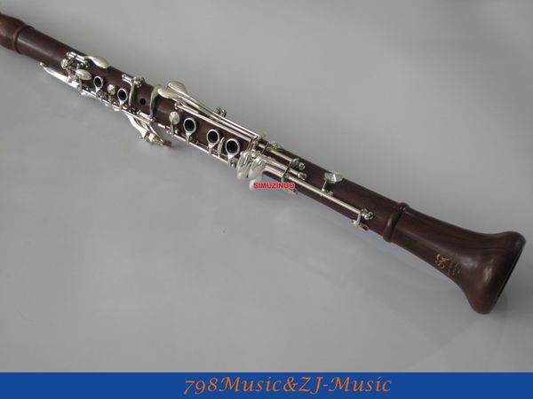 

sr new rose wooden a clarinet with mouthpiece silver plated keys