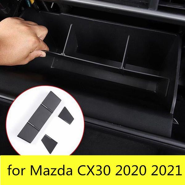 Car Organizer Co-Pilot Vano portaoggetti Partizione Scomparto interno Stoccaggio multifunzionale Per CX30 CX-30 2022 2022Car OrganizerCar