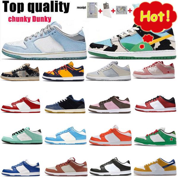

2022 chunky running shoes sb orange yellow low mens safari syracuse mischief strange love platform women skateboard 36-46