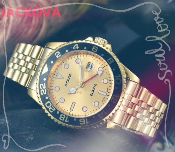 Montre de Luxe Full Stainless Stoneless Quartz Moda Menina Mulheres Relógios 40mm Data Automática Men Dressador Designer muito Popular Masculino Presos Wristwatch