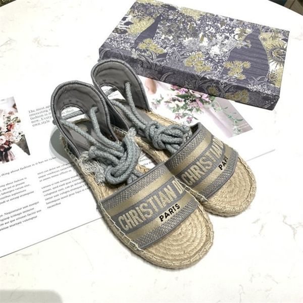 

with low discount designer slippers high version family fisherman's shoes bandage roman sandals woven sandals wearri46, Black
