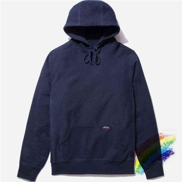 

2021fw noah sweater men women heavy fabric small cross embroidery hoodie sweatshirts t220721, Black