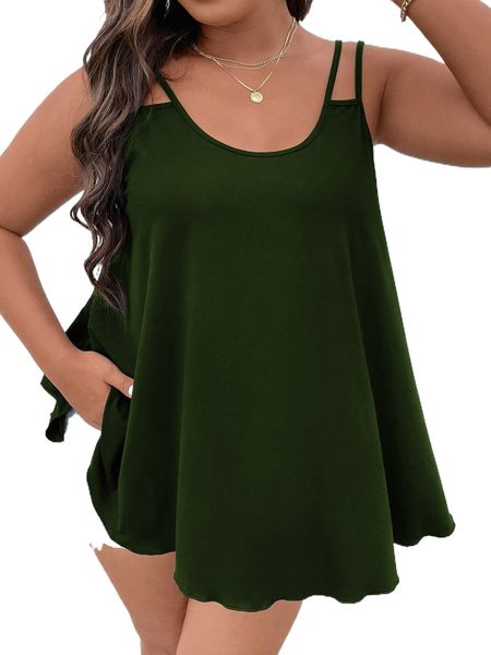 

plus flowy double strap 45ju#, Black