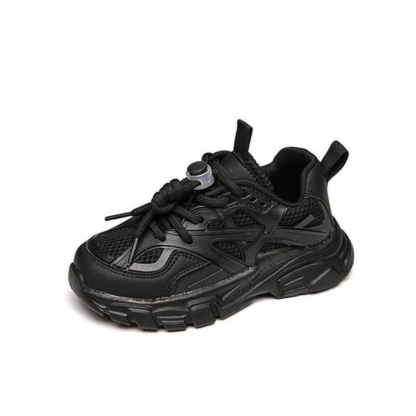 

kids athletic childrens shoes baby sneakers boys girls footwear running sports spring children casual student e1443, Black