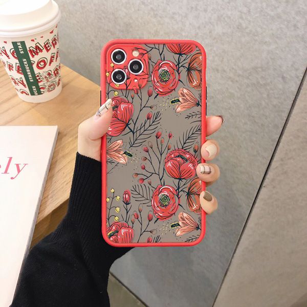 

hard shockproof cases for iphone 11 case 13 pro max flower funda 12 xr 8 7 plus x xs se 2 3 13 mini cover