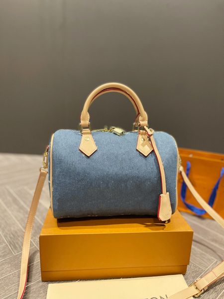 

designer bags 35cm luxurys designers bags navy blue denim jacquard cross body shoulder bags designer womens handbags purses totebags 5a high