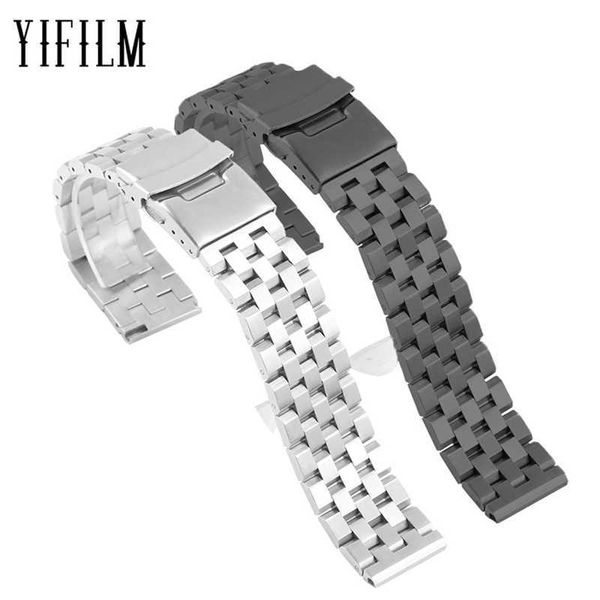

durable wristband for huawei smart watch 1 honor s1 honor fit five bead metal solid black silver watch strap watch accessories, Black;brown