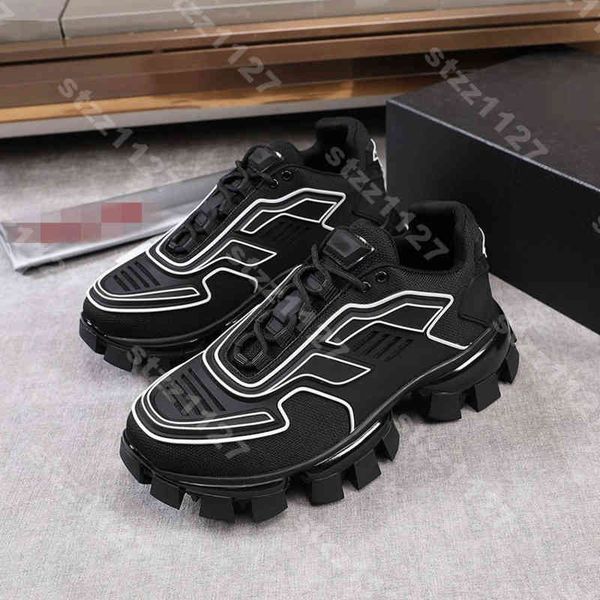 

arrival men's cloudbust thunder knitted sneakers luxury oversized sneakers light rubber sole 3d ladies large size three mjjj0001, Black