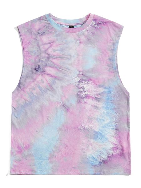 

men tie dye print t-shirt z5yg#, White;black