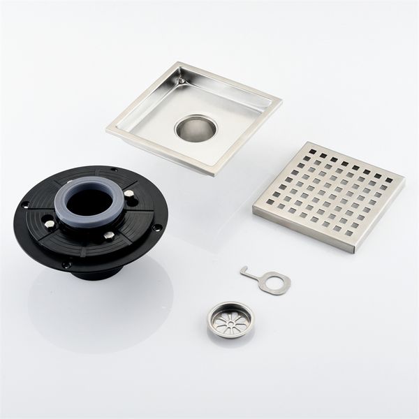 

6 inch square shower floor drain