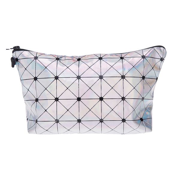 

handbag womens makeup bag laser clutch bag leisure travel portable storage bags storages wash case solid color pu leather waterproof cute ca