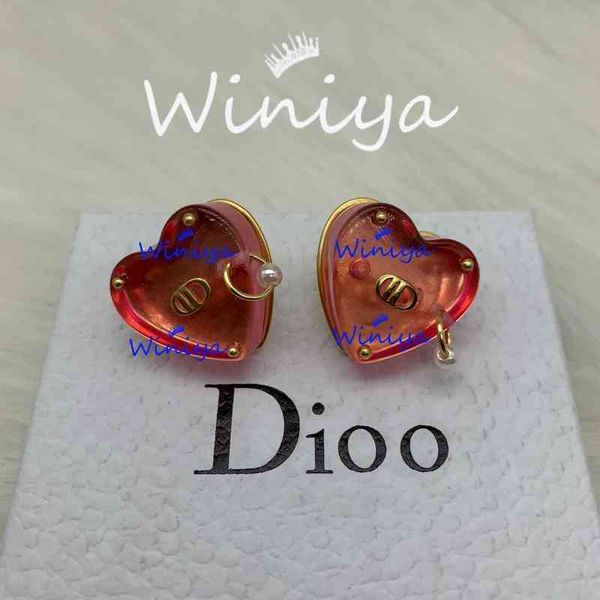 

factory outlet new letters love pearl feminine temperament cute style fashion earrings, Golden