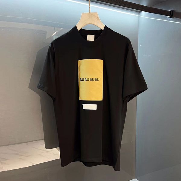 

designer mens summer black t-shirt avec lettres imprimer une manche courte casual dresses european and american big label thin size s-xxl, White;black
