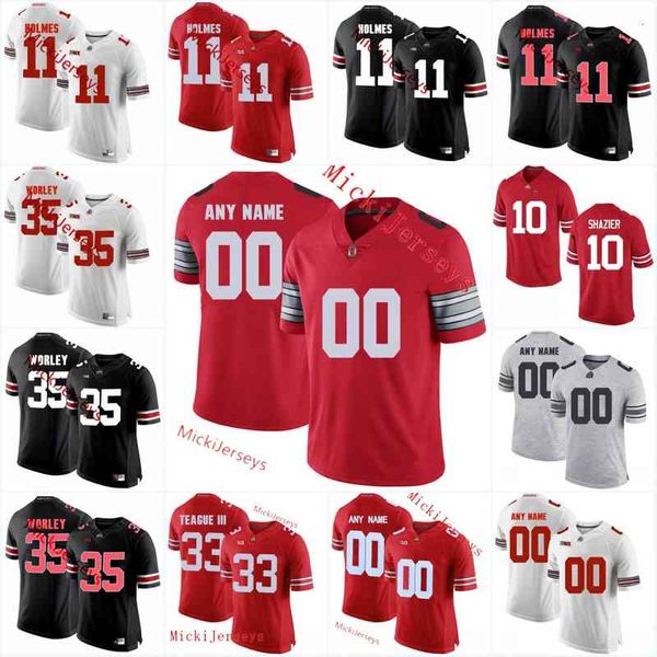 Xflsp 2022 College Custom Ohio State Buckeyes Maglia da calcio cucita 44 J.T. Tuimoloau 6 Kyle McCord 3 Teradja Mitchell 1 Demario McCall 13 Jord e