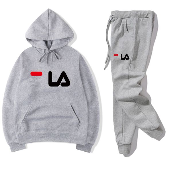 

fashion brand clothes women's and men's tracksuits hooded sports suit 001, Gray