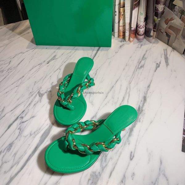 

latest knitting technology in spring and summer of 2021 women's elastic sandals heel height 5cm size 35-40 0004, Black
