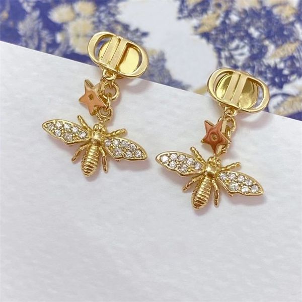

designer jewelry online new golden letter earrings