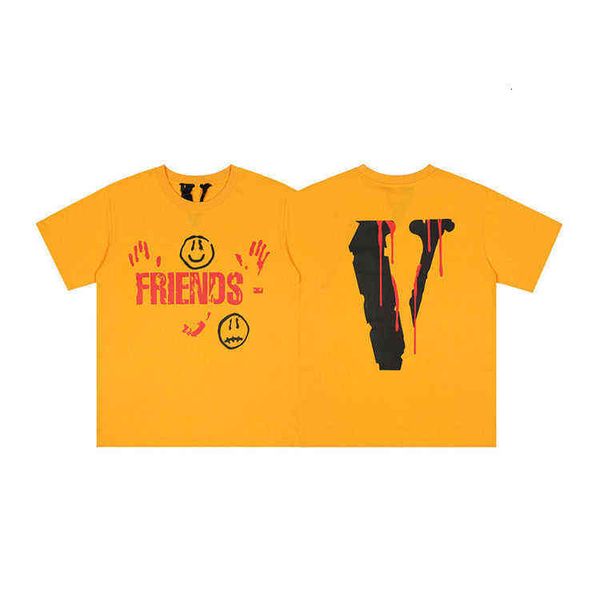 

yiboda wang v tide brand american street round neck t-shirt loose high short sleeve in spring and autumn, White;black