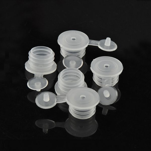 

100pcs 18410 plastic plug for essential oil bottles cosmetic package reducer fit 18mm neck jar inner cover for seal ser with hole wholsesale