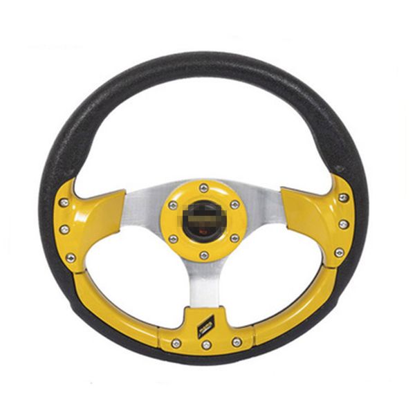 

13 inch car modified steering wheel imitation racing pu 4 colors
