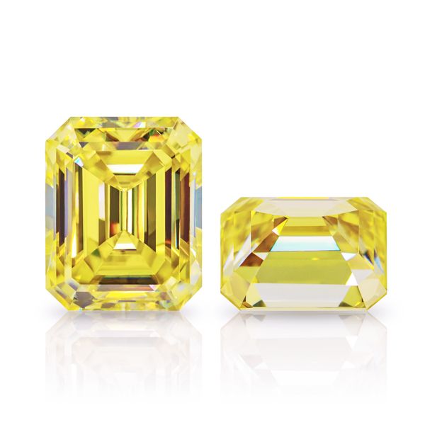

loose diamonds other wholesale 5.0~10mm yel low color cutting round loose moissanite stoith certificate, Black