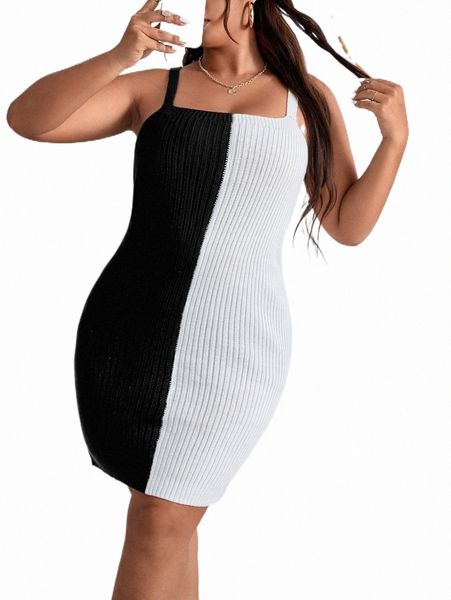 

plus two tone sweater dress b5ox#, Black