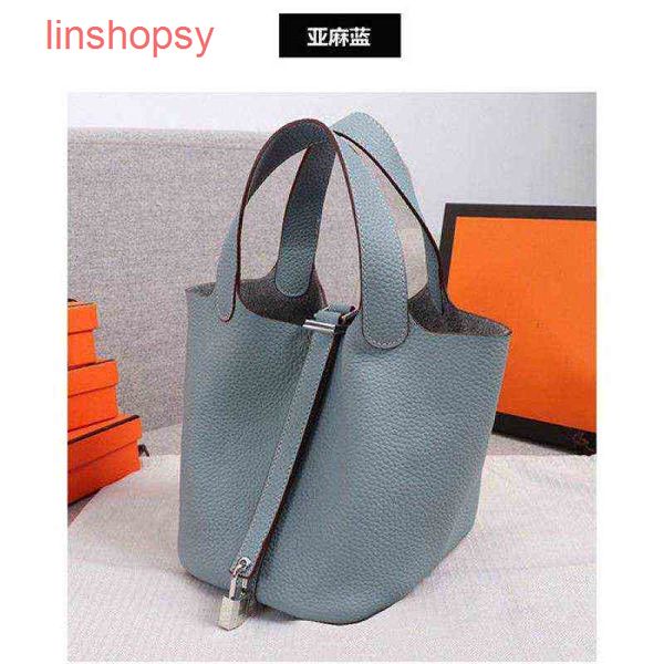 

herme bags picotinslocks bags 18 22 26cm cross womens new 2022 korean mother cabe basket leather buc
