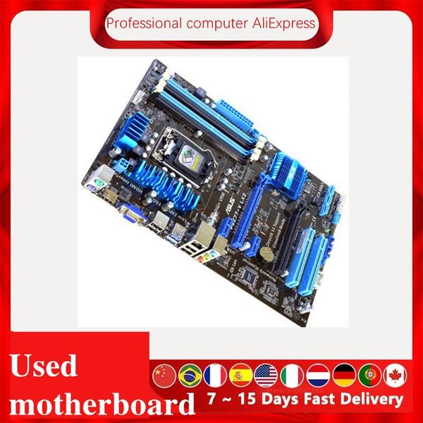 Placas-mãe P8Z77-V LX2 PRODIÇÃO-MITER LGA 1155 DDR3 PARA INTEL Z77 P8Z77 PROFIDADE DE MAINAÇÃO SATA II PCI-E X16 UsadoMotherBoards