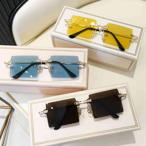 

gg designer cycle luxurious fashion cc sunglasses womans mens small square frameless light color winter glasses pgraphy decorative yellow gr, White;black